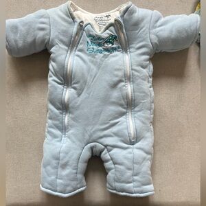 Merlin magic sleep suit 3-6 months, blue, used